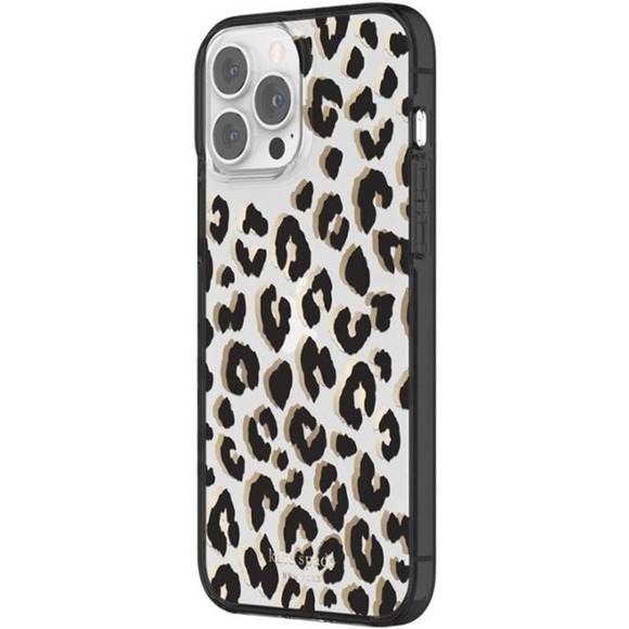 kate spade new york -Protective Hardshell Case for iPhone 13/12 Pro Max -Leopard